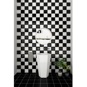 Buy cheap Black White 152x152mm Glossy Ceramic Wall Tiles for Bathroom from wholesalers