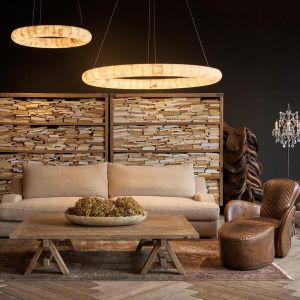 Buy cheap Frozen Curve Pendant Alabaster Marble Ceiling Chandelier For Sophisticated Indoor Decor from wholesalers