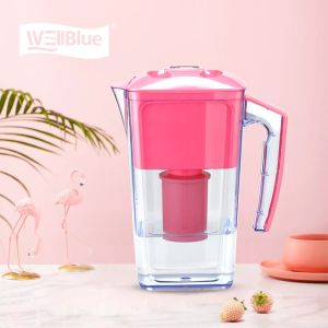 1 Jug Alkaline Water Pitcher 2.5L Capacity AS Material Reduces Limescale /