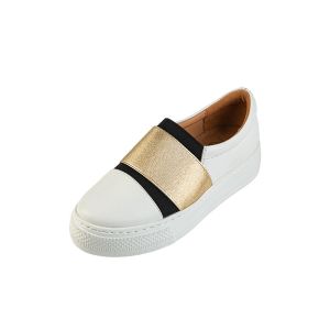 Buy cheap White Loafers Leather Hiking Shoes With Soft Cow Leather Upper product