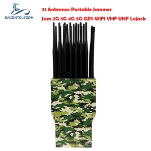 Buy cheap 21 Channels 5G Signal Jammer Blocker Camouflage Plastic Case Handheld from wholesalers