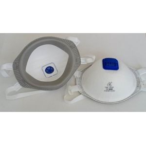Protect CE Certification FFP3 Mask Valve White
