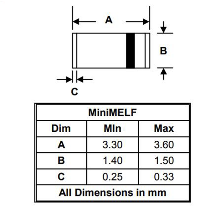 LL4148 LL-34 Mini MELF Switching Diode Switching Diode Manufacturer