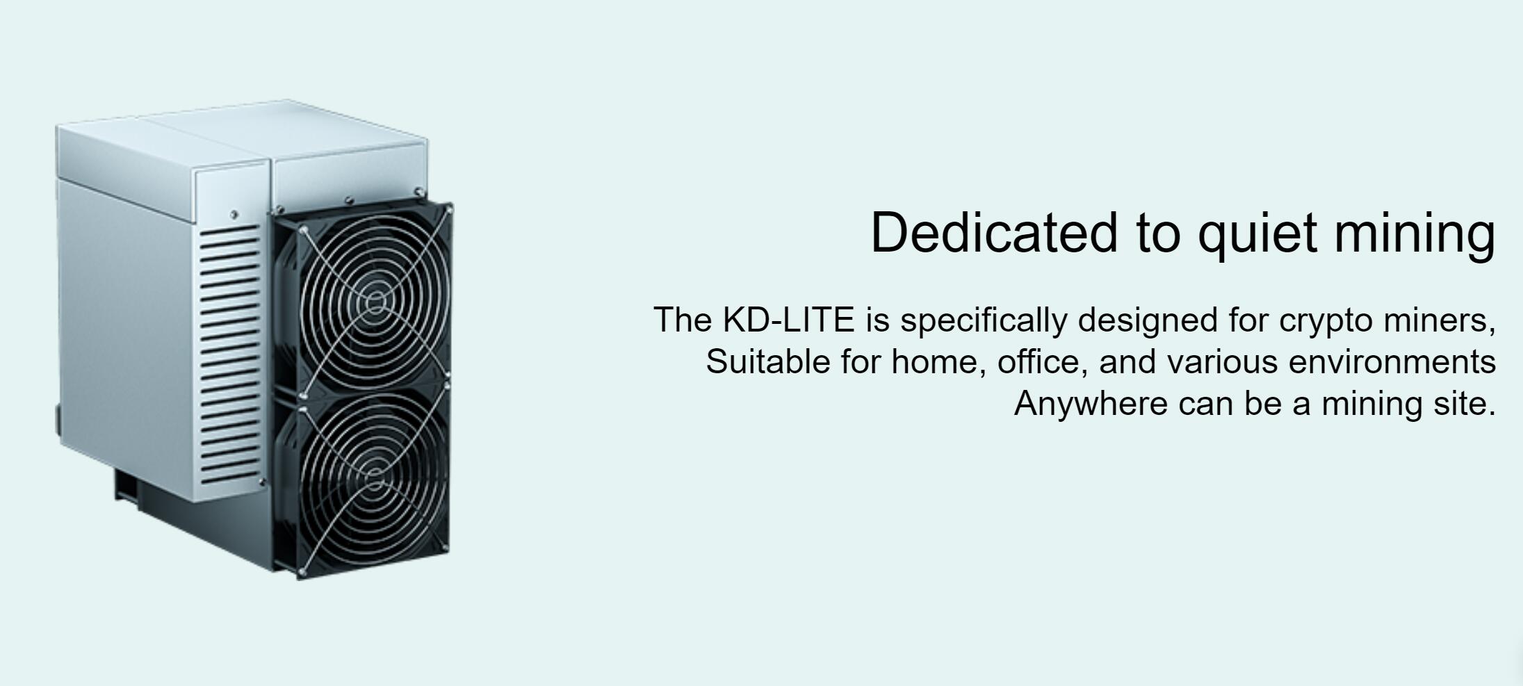 Goldshell KD LITE KDA Miner High Profile With PSU Asic Miner KD LITE