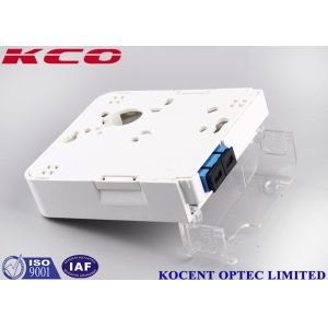 China 1 Port SC Duplex Fiber Optic Termination Box with Wallmount Socket for 2 Cores FTTH FTTB Applications on sale