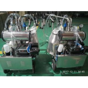 Buy cheap HL-JN08 Cow Portable Petrol Milking Machine with 25L Double Bucket from wholesalers