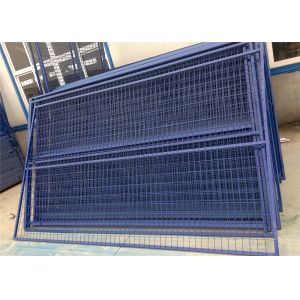 Buy cheap H6’/1830mm*W9.5’/2900mm weld infill mesh2"*4"*9ga/3.60mm temporary construction fence panels powder coated blue from wholesalers