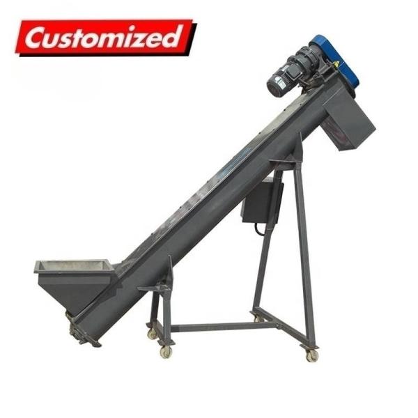 AC0044 Customized Plastic Screw Loader Feeder Screw Conveyor for Waste Recycling