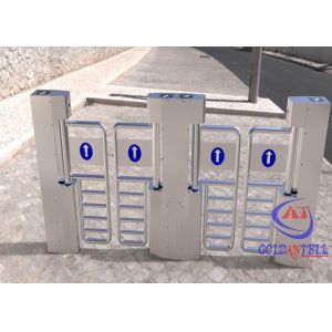 Buy cheap Pedestrian access swing barrier gate with biometric recognition system / ESD system from wholesalers
