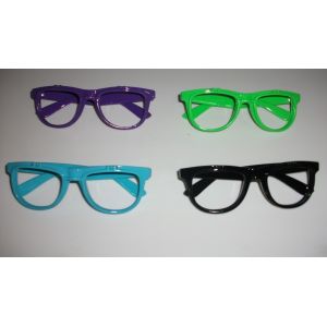 Purple Frame 3D Fireworks Glasses , Plastic Diffraction Glasses