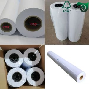 Buy cheap 36" 500' Foot White Bond Plotter Paper Roll With A 3 Inch Core Uncoated And Smooth Surface from wholesalers