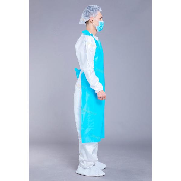Quality Protective Waterproof Surgical 25GSM CPE Isolation Gown for sale