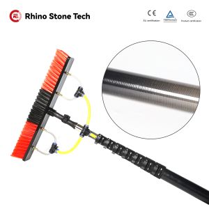 Upgraded Version Carbon Fiber Telescopic Window Cleaning Water Fed Pole Brush