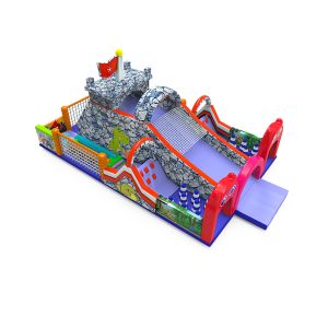 Buy cheap Fun - Filled Inflatable Castle with Dinosaur Motifs Rock - Patterned from wholesalers
