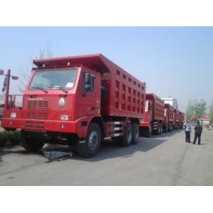 Buy cheap 100 Tons Sinotruk HOWO 420hp Mining Dump Truck with high strength steel cargo body from wholesalers