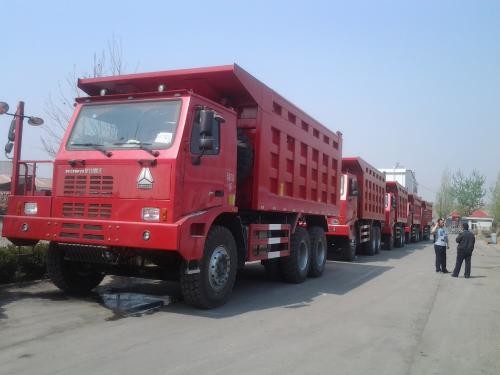 Quality 100 Tons Sinotruk HOWO 420hp Mining Dump Truck with high strength steel cargo body for sale