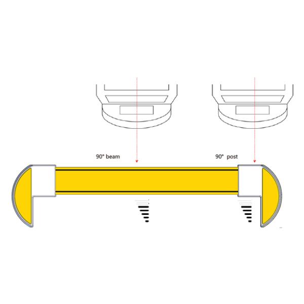 Curved Ground Safety Barrier