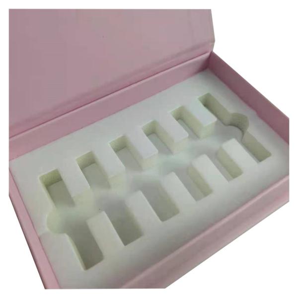 Buy cheap Embossing Printing Rigid Cardboard Boxes Pink Luxury Perfume Box Packaging from wholesalers