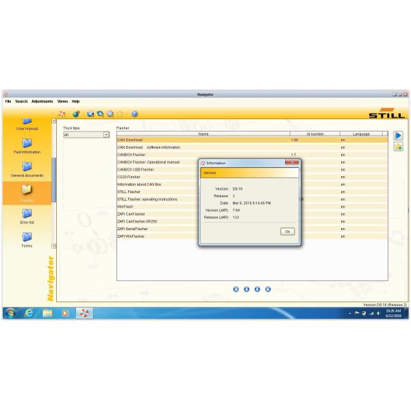 STILL STEDS Forklifts Diagnostic tool 8.16 R2 including spare parts catalogs for STILL Plus never expired patch