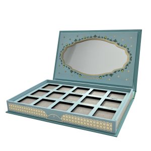 Buy cheap Rectangle Recycled Custom Eyeshadow Palette Packaging Cardboard Eyeshadow Packaging Box from wholesalers