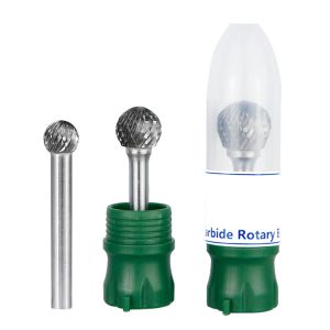 Buy cheap 1/4'' Shank 6.35 mm Dia Double Cut Solid Carbide Rotary Burr Porting Tools Carbide Burrs from wholesalers