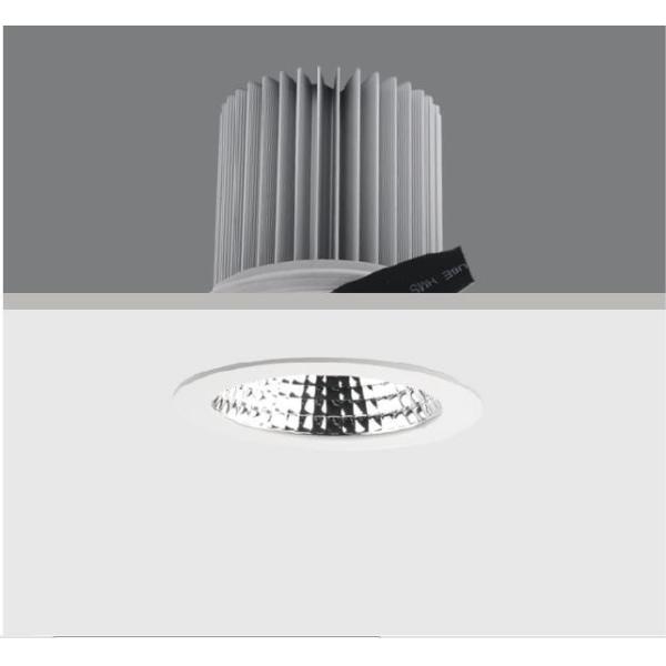 Buy cheap Fixed High Power LED Recessed Downlight 40W CITIZEN COB IP20 For Hotel Lobby Pured Aluminum from wholesalers