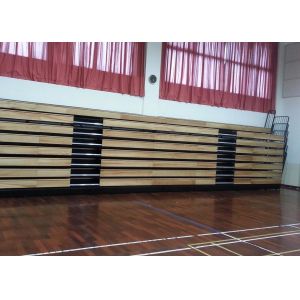 China Tiered Retractable Bleacher Seating With Firm Frame Configuration on sale