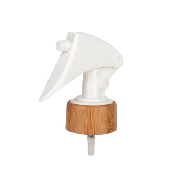 Quality 24/410 White Plastic Bamboo Perfume Atomizer Eco Friendly Toner Sprayer With A Switch for sale
