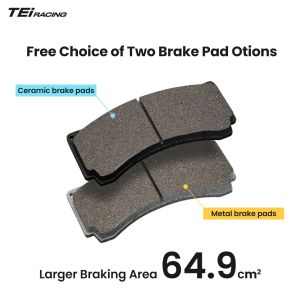 TEI P42 Super Racing 4 Pot Racing Caliper Big Brake Kit for Honda Civic EK4 EK9