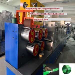 Buy cheap Green pet strapping band making machine 9-32mm pet strap manufacturing machine with PLC control system from wholesalers