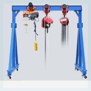 5t Lifting Warehouse Manual Portable Gantry Crane Remote Control