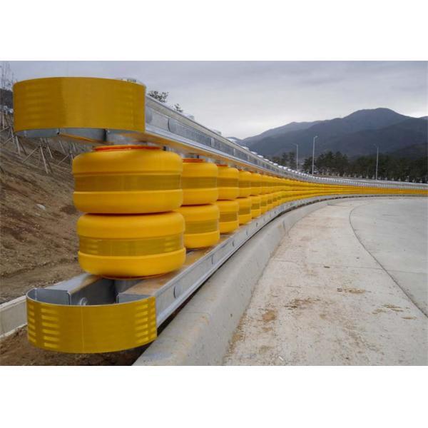 Buy cheap Highway Safety Roller Crash Barrier with 2.5 Mm Thickness Connection Type Interlocking from wholesalers