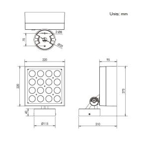 Buy cheap 305VAC 75W Led Wall Washer Lights 7500LM Led Architectural Lighting from wholesalers
