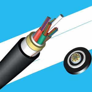 12 24 Core ADSS OFC Non Metallic SM Fiber Optic Cable For Outdoor Aerial