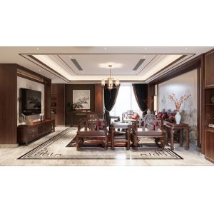 Buy cheap Timeless Elegant Stainless Steel TV Cabinet Solution New Chinese Style from wholesalers