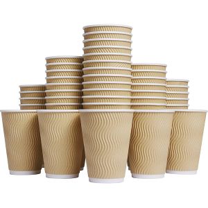 Buy cheap 12oz 16oz Double Wall Takeaway Coffee Cups With Offset Printing from wholesalers