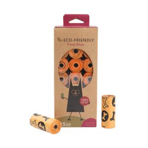 Odor Blocking And EPI & PE Biobag Dog Waste Bags Eco Friendly 21 Rolls In A Box