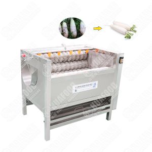 Small Potato Washing And Peeling Machine Egg Plant Cleaner Machine