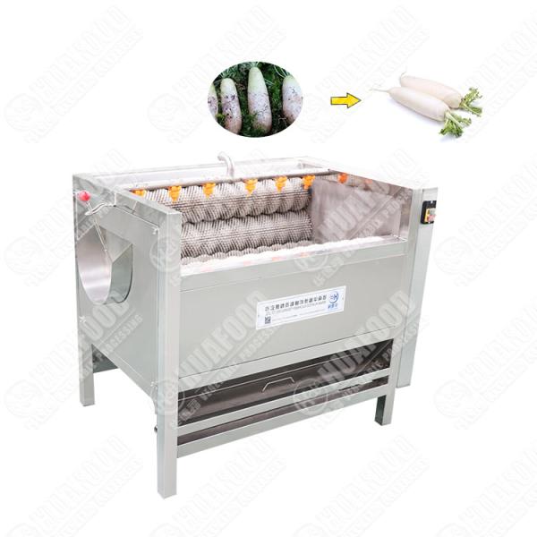 Brush Potato Cleaning Machine Automatic Root Washing Peeling Machine