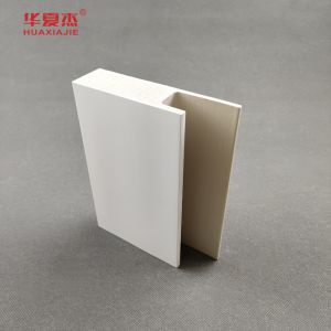 White Cape Wpc Door Frame Flat Casing J-channel Smooth Surface Wpc Moulding