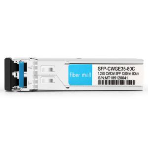 Buy cheap Cisco CWDM-SFP-1350 Compatible 1.25G CWDM SFP 1350nm 80km LC SMF DDM Transceiver Module from wholesalers