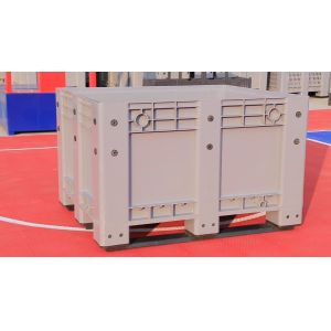 Buy cheap 1200*1000*810mm Good Quality plastic storage container collapsible pallet box for fruit and autoparts from wholesalers