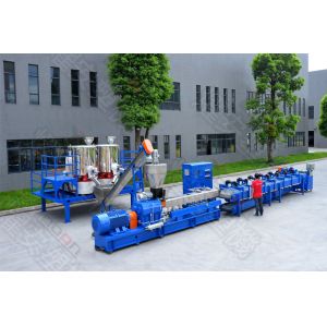 Buy cheap Co Rotation Screw Design Plastic Recycling Pellet Machine Recycling Granulator Machine from wholesalers