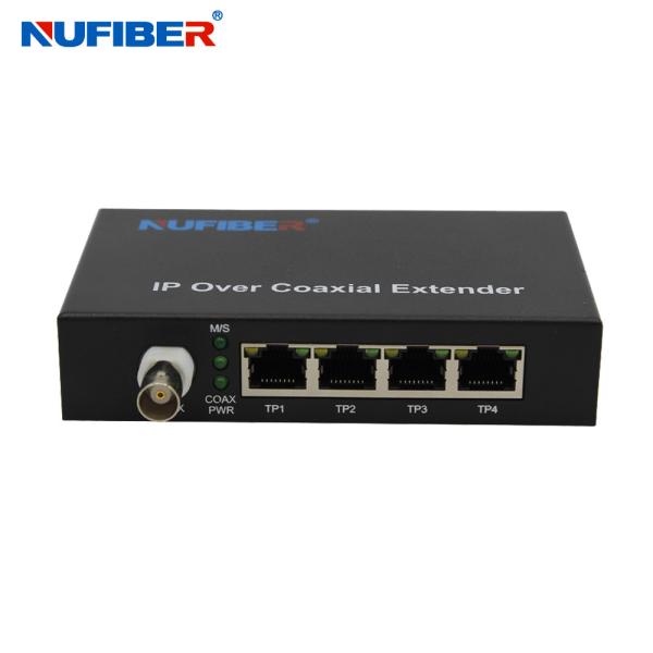 NF-1804T 10 / 100m 4 IP Over Coaxial Extender 4 UTP To BNC Converter 2km Power
