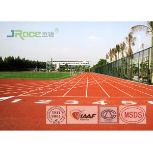 Professional Rubber Flooring Track Surface , Blue Running Track Material