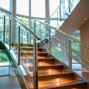 Buy cheap Heavy-Duty Stainless Steel Handrails with PVD Finish for Glass Fencing from wholesalers