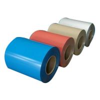 Buy cheap Roofing Building Color Coated Steel Coil , No Break Hot Rolled Steel In Coils product