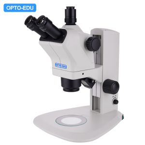 OPTO-EDU Stereo Microscope with Large Zoom Lens 0.6x-5.5x, Zoom Ratio 1:9.1, and