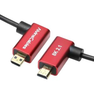 Buy cheap Alvin's Cables 8K 2.1 Micro HDMI Right Angle to HDMI Ultra-Thin Coiled Cable for Atomos Ninja V, 8K@60Hz 4K@120Hz High-Speed HDMI Cable for Sony from wholesalers