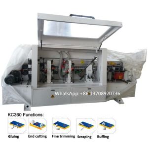 Buy cheap woodworking automatic edge banding machine with pre milling and corner rounding from wholesalers